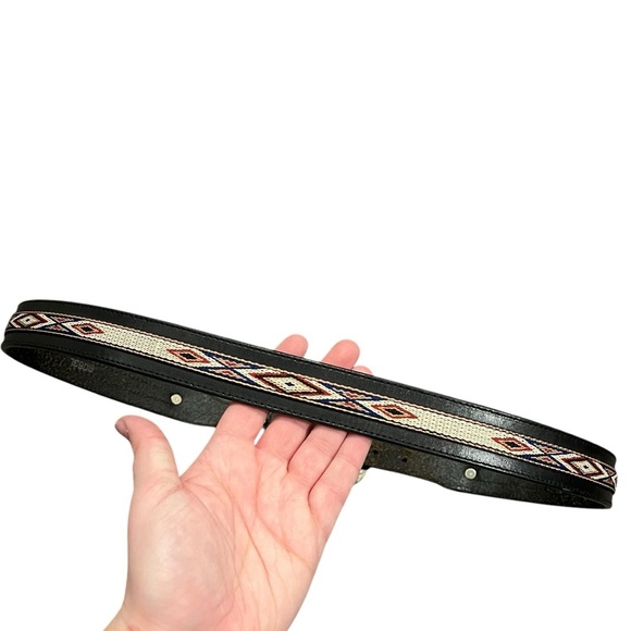 Vintage 90’s Western Leather Belt - Picture 2 of 9